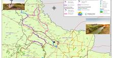 Campsite Le Bois Joli Vendée - Map of walking trails Bois de Céné - Camping Le Bois Joli